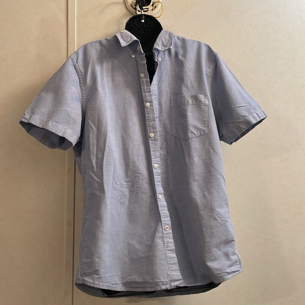 Goodthreads Large Button Down Light Blue Soft Den… - image 1